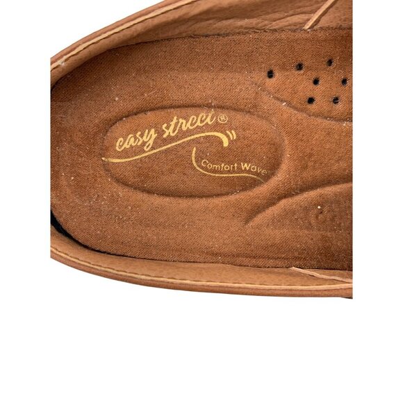 Womens 8.5 Brown Slip-On Mules With Cutout Design - Picture 8 of 8